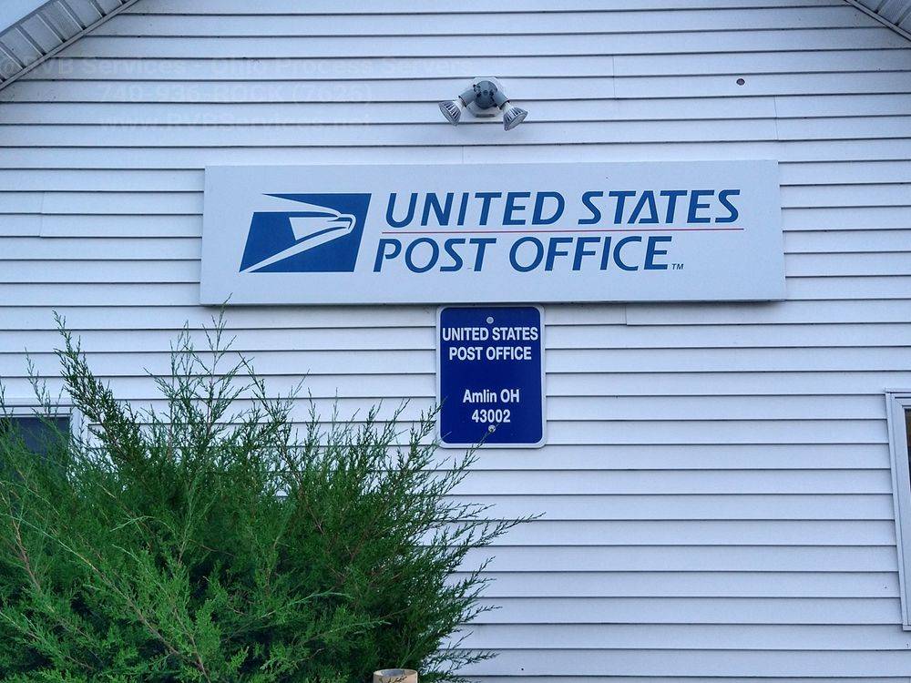 US Post Office in Amlin Ohio 43002